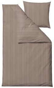 Set copripiumino e federa grigio tortora in tessuto damascato per letto singolo 140x200 cm Noble – Södahl