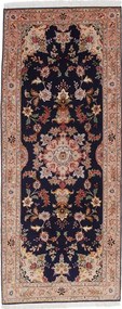 Tabriz Tappeto 80 x 200 Rosa (Iran) Annodato A Mano