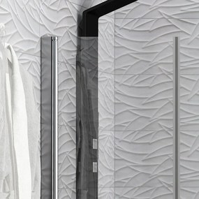 Box doccia 80x100 angolare apertura saloon KS2800-SSN - KAMALU