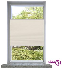 vidaXL Tenda plissè 50x100cm Crema