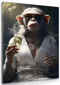 Stampa su tela – Gangster animale scimmia