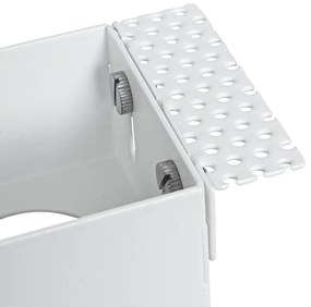 Set di 6 faretti incasso bianchi GU10 50mm 2 luci senza cornice - Oneon