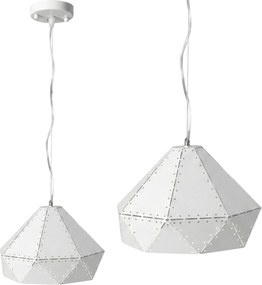 Lampada Da Soffitto Pensile Metallico Bianco APP237-1CP