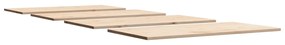 Piani tavolo 4 pz 100x50x1,7cm rettangolare legno massello pino