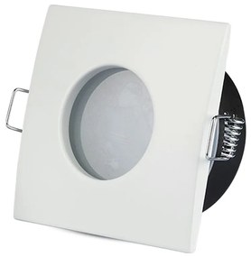 Porta Faretto Led GU10 MR16 Incasso Quadrato Colore Bianco Impermeabile IP54 SKU-3615