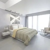 Trapunta matrimoniale ignifuga tortora panna Datex