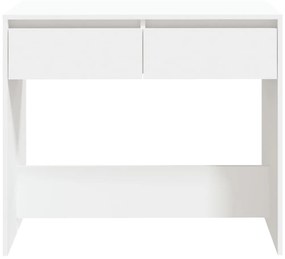 Tavolo consolle bianco 89x41x76,5 cm in acciaio