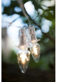 Estensione LED per esterno catena CONE FILAMENT 20xE10 14m limpido/bianco caldo IP44