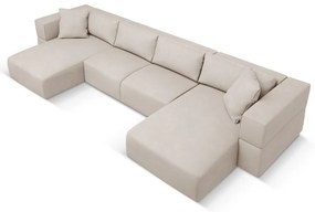 Divano angolare a U beige Esther - Milo Casa