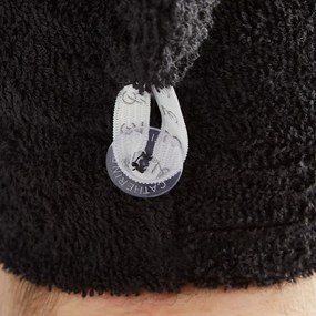 Asciugacapelli in cotone nero ad asciugatura rapida in set da 2 20x13 cm Quick Dry - Catherine Lansfield