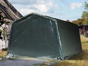 TOOLPORT 3,3x4,7m tenda garage, PE 450, verde scuro - (7808)