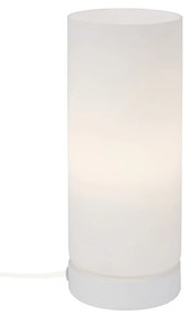 Lampada Da Tavolo Moderna Paipa Metallo Bianco 1 Luce E14