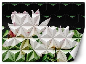 Carta Da Parati, Fiore di loto geometrico  Dimensioni 100x70