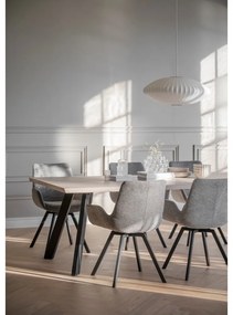 Set di sedie da pranzo grigia in imbottito 2 pz Norwell – Rowico