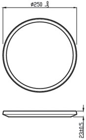 Philips - Lampada LED dimmerabile da esterno SUPERSLIM LED/15W/230V IP54 bianco