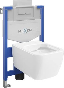 Mexen set ad incasso WC struttura Fenix XS-U con vaso WC Margo, bianco lucido - 6853342XX00