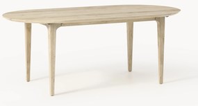 Tavolo ovale in legno di quercia Archie, 200 x 100 cm
