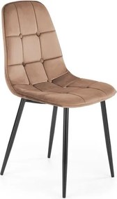 Sedia K417 velluto beige