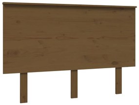 Testiera per Letto Miele 124x6x82,5cm in Legno Massello di Pino