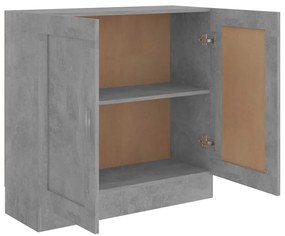 Libreria Grigio Cemento 82,5x30,5x80 cm in Legno Multistrato