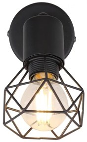 Globo - Luce Spot da parete a LED XARA 1xE14/6W/230V nero
