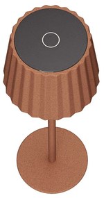 Lampada da Tavolo Ricaricabile 2.2W IP54 CCT Dimmerabile - Corten Rigato