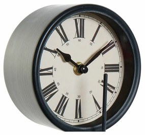 Orologio da Tavolo DKD Home Decor Vetro Nero Ferro (34 x 13 x 30.5 cm)
