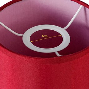 Brilagi - Paralume universale NUBILA E27 15,5x14 cm rosso pompeiano