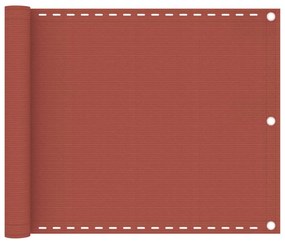 Paravento Da Balcone Terracotta 75x500 Cm İn Hdpe /