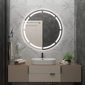 Specchio rotondo con illuminazione LED C2
