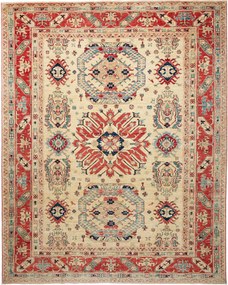 Kazak Tappeto 300x240 Rosso (Pakistan) Annodato A Mano