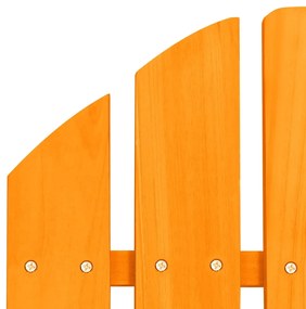 Sedia da giardino adirondack legno massello di abete arancione