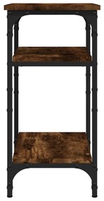 Tavolino Rovere Fumo 35x30x60 cm in Legno Multistrato