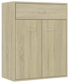 Credenza rovere sonoma 60x30x75 cm in truciolato