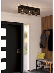 Eglo 900357 - Plafoniera PIEDRITAS 3xE27/40W/230V