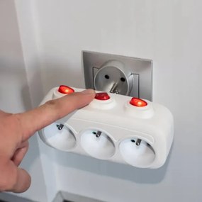 Multipresa 3 prese con interruttori