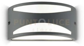 Rex-3 applique a parete ip44 1 luce attacco e27 antracite