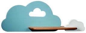 Applique LED per bambini con mensola CLOUD LED/5W/230V blu/bianco
