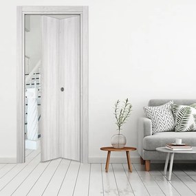 Porta interna pieghevole a libro simmetrica Marben in MDF colore olmo chiaro, L 70 x H 210 cm, apertura a destra