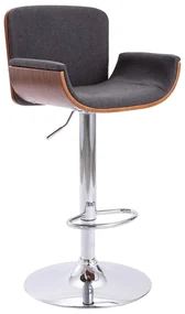 Sgabello Da Bar Grigio İn Tessuto /