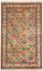 Ghom Tappeto 240x150 Beige (Cina) Annodato A Mano