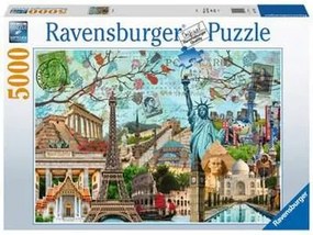 Puzzle Ravensburger 17118 Big Cities Collage 5000 Pezzi