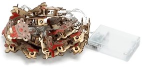 Aigostar - Catena luminosa natalizia a LED 20 LED/3x AA 3 m bianco caldo con renna