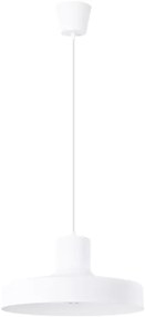 Sollux SL.1702 - Lampadario a sospensione con filo BILO 1xE27/15W/230V diametro 35 cm bianco