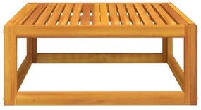 Tavolino da salotto 68x68x29 cm in legno massello di acacia