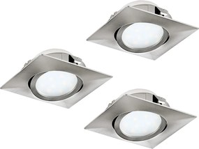 Eglo 95846- Set da 3 faretti da incasso PINEDA LED/4,9W/230V