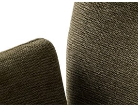 Sedia da pranzo verde in imbottito con braccioli Roxana – Unique Furniture