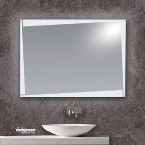 Specchio Linea "Polaris" Retroilluminato LED 80x60 cm Istallazione Reversibile