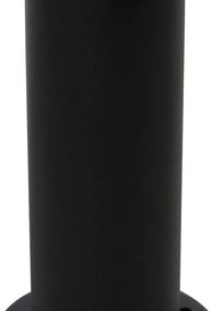 Lampada da terra per esterni nera con globo trasparente 50 cm IP44 - Sfera