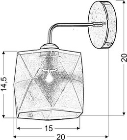 Applique NOSJA 1xE27/40W/230V